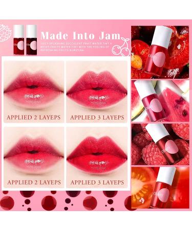 ZARICS 4 Colors Lip Tint Stain Set - Korean Lip Gloss & Multi-Use Lip and Cheek Tint | Long-Lasting Waterproof High Pigment Makeup - Buy Online on SooperMarket.com