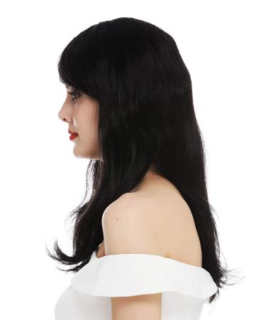 WIG ME UP DW-2198-HH-MF-1B | Human Hair Black Lace Front Long Straight Ladies Wig - International Shipping Available - Buy Online on SooperMarket.com