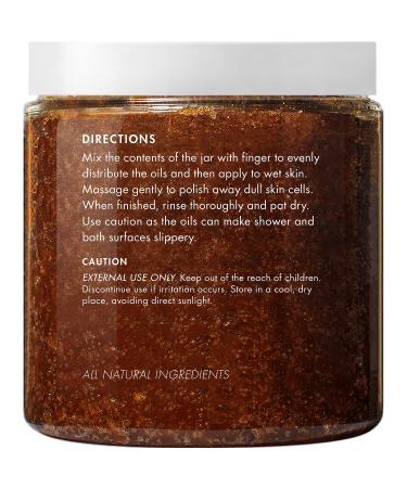 Natural Brown Sugar Body Scrub - Reduce Cellulite & Stretch Marks - 10 oz Exfoliating Scrub - Buy Online on SooperMarket.com