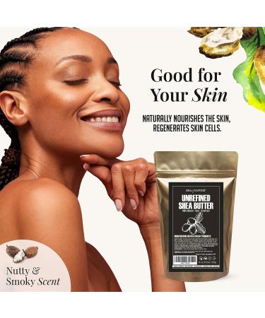 African Ivory White Shea Butter - Raw Organic & Unrefined for Anti-Aging Dry Skin - 16oz - Ideal for DIY Body Butters, Soaps, Lotions, and Lip Balms - From Ghana - Buy Online on SooperMarket.com
