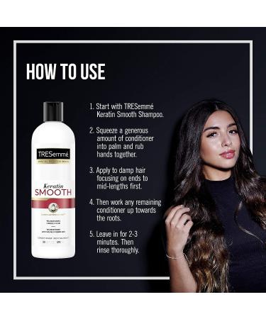 TRESemm Keratin Smooth Conditioner - 20 oz - Hydrating Formula for Sleek, Smooth, and Shiny Hair - Buy Online on SooperMarket.com