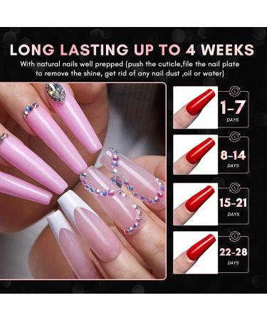 Makartt Ballerina Nails Set - 500 Clear False Nail Tips with Nail Glue for Acrylic Press On Nails - Full Cover Coffin Soak Off Tips and Nail File - Nails Art Kit for Women - Buy Online on SooperMarket.com