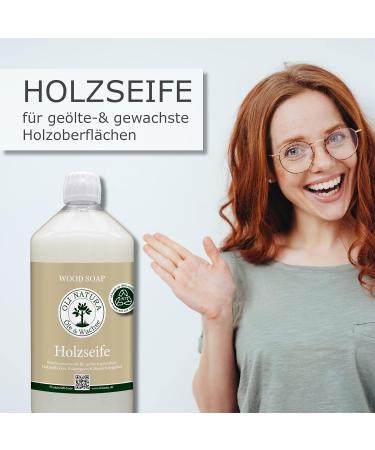 Oli-Natura Wood Soap 1L | Natural Cleaner for Oiled & Waxed Wood Surfaces | Ideal for Parquet Furniture & Stairs - Buy Online on SooperMarket.com
