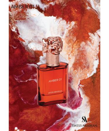 Swiss Arabian Amber 01 - Luxury Products From Dubai - Long Lasting Addictive Personal EDP Spray Fragrance - Seductive Signature Aroma - 1.7 Oz - Buy Online on SooperMarket.com