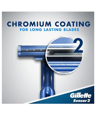 Gillette Sensor2 Men's Disposable Razor 12 Count (Pack of 3) - Blue | Buy Online Now - Buy Online on SooperMarket.com