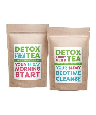 14 Day Teatox Detox Skinny Herb Tea - Effective Detox Tea - Helps with Bloating and Constipation - Supports Body Cleanse - 100% NATURAL