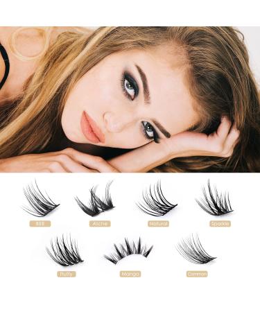 Lankiz 0.07 D Curl Single Eyelash Extensions - 10-16mm Cluster Lashes | 48 PCs DIY Artificial Fake Lashes for Home Use - Buy Online on SooperMarket.com