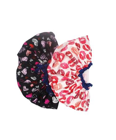 Bleu Bath (2 Pack) Sexy Lovely Fashion Style Extra Large Double Layer Shower Cap - Buy Online on SooperMarket.com