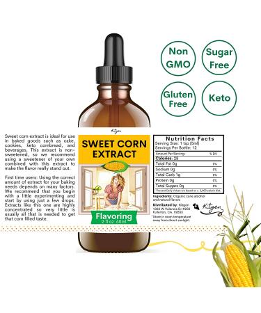 Sweet Corn Extract for Baking - Flavoring - Keto Cornbread - 2oz 60ml - Buy Online on SooperMarket.com