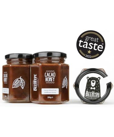 BeeHype - Cacao Honey Low-Calorie Alternative with NO Palm Oil and NO Refined Sugars Vegetarian Nut and Dairy Free 6 x 250g Cacao Honey Pack of 6 - Buy Online on SooperMarket.com