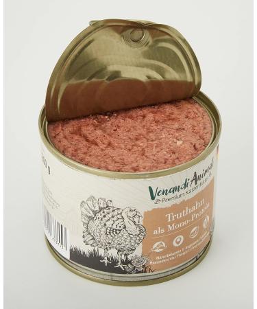 Venandi Animal Premium Wet Cat Food Bundle: Turkey & Veal Monoprotein (6 x 200g 1.2kg) - Healthy & Delicious International Shipping - Buy Online on SooperMarket.com
