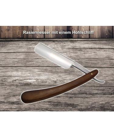 High-Quality 2-Piece Straight Razor Set | Hollow Ground with Wooden Handle & Grinding Paste | Solingen Craftsmanship - Buy Online on SooperMarket.com