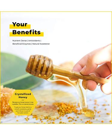 Beekeeper's Naturals Raw Wildflower Honey 17.6 oz (500g) - Natural Sweetener & Superfood - Buy Online on SooperMarket.com