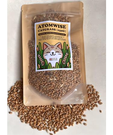 Organic UK Grown Cat Grass Seeds 150g - Indoor and Outdoor Use for Cats - Buy Online on SooperMarket.com