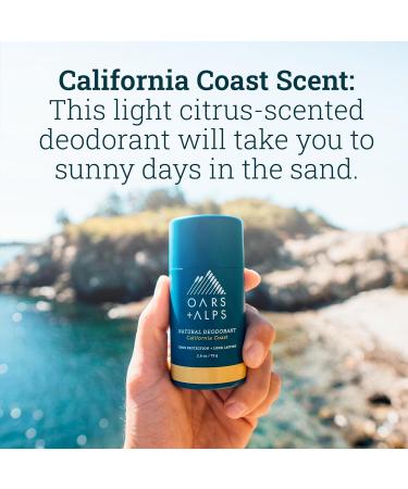Oars + Alps Aluminum Free Deodorant for Men and Women Dermatologist Tested and Made with Clean Ingredients Vegan California Coast 1 Pack 2.6 Oz 1ct - California Coast 2.6 Ounce (Pack of 1) - Buy Online on SooperMarket.com