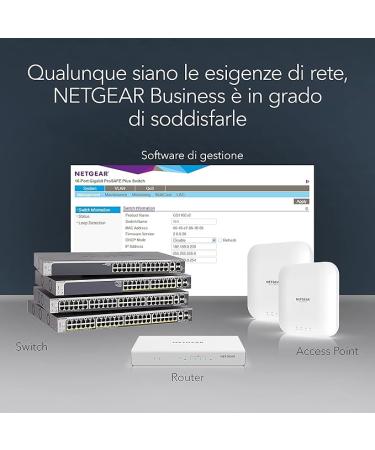 NETGEAR 24-Port Gigabit Ethernet Smart Managed Pro Switch (GS724Tv4) - with 2 x 1G SFP  Desktop/Rackmount  and ProSAFE Lifetime Protection - Buy Online on SooperMarket.com