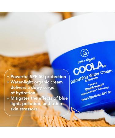 COOLA Organic Water Cream Face Moisturizer SPF 50 with BlueScreen Technology 1.5 oz - Buy Online on SooperMarket.com