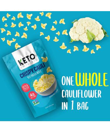 Keto Cauliflower Chips Variety Pack - Healthy Vegetable Snacks, Gluten-Free, Paleo, Vegan - 4 Pack of Cauliflower Thins for Ketogenic Diet - Buy Online on SooperMarket.com