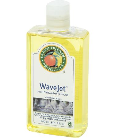 Earth Friendly Products Wave Jet Rinse Aid 8oz Bottle (Pack of 12) - Eco-Friendly Solution for Sparkling Dishes - Buy Online on SooperMarket.com