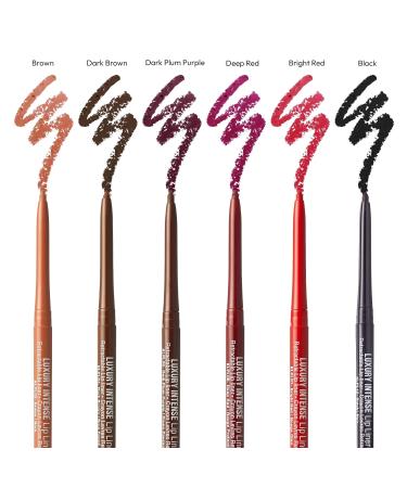 KISS New York Luxury Intense Lip Liner Set | Long-Lasting & Creamy Formula | Retractable & Easy to Use | Dark Plum Purple | 3PCS - Buy Online on SooperMarket.com