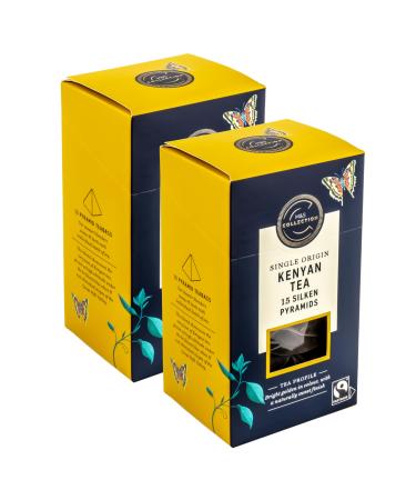 M&S Collection Single Origin Kenyan Silken Pyramid Teabags Compostable - Set of 30 Bags (2 x 15)