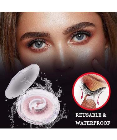 Reusable Self-Adhesive Eyelashes Natural Multiple Fake Eyelashes Natural Look Natural Fluffy Curling Long Eyelashes No Magnet No Glue Eyelashes Waterproof (W12-1 Paired) - Buy Online on SooperMarket.com