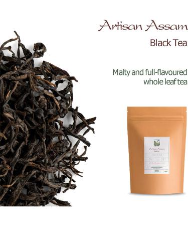 Assam Black Tea from India - Artisan Big Leaf Golden Quality - 100g - Buy Online on SooperMarket.com