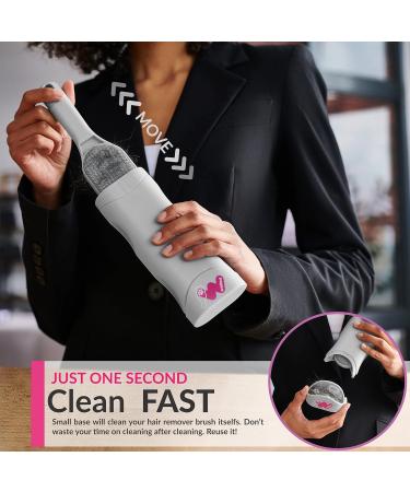 Pet Hair Remover - Double-Sided Brush for Couch Furniture Clothing Car Seat & Carpet - Self-Cleaning Fur Lint Brush for Dog & Cat Hair - New Grey - Buy Online on SooperMarket.com