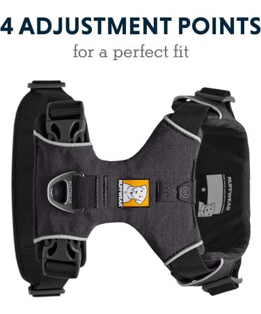 Buy Ruffwear Front Range Dog Harness XXS - Reflective Adjustable Comfortable & No Pulling - Perfect for Daily Walks - Dark Gray - Buy Online on SooperMarket.com