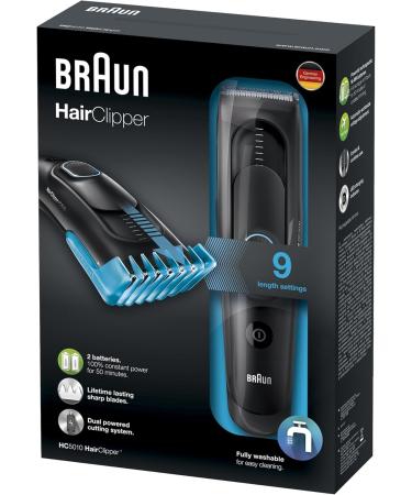 Braun HC5010 Men's Hair Clipper - Cordless Rechargeable Electric Trimmer & Shaver Kit for Precise Grooming - Buy Online on SooperMarket.com