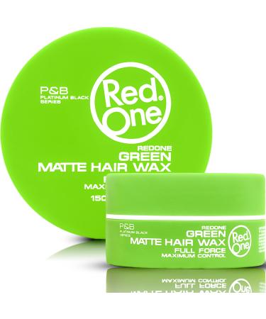 RedOne Hair Styling Matte Wax Green 150 ml | Matte Look | No Shine l Wax | Ultra Hold | Men & Women Hair Wax | Coconut Scent | Maximum Control