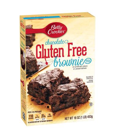 Betty Crocker Gluten Free Brownie Mix, Chocolate 16 Oz 4 Packs Chocolate 16.0 Ounce (Pack of 4)