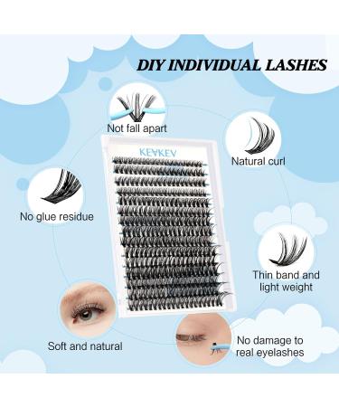 300 Pcs Individual 40D D-Mix Lash Clusters 9-16mm for DIY Lash Extensions | Dramatic Volume and Length | Self Application at Home - Buy Online on SooperMarket.com