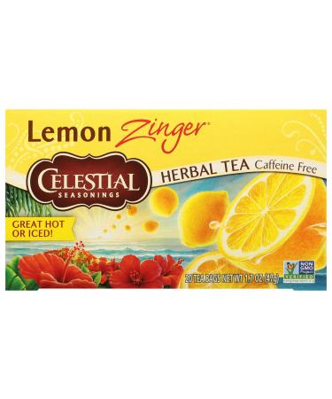 Celestial | Lemon Zinger Tea | 6 x 20 Bags