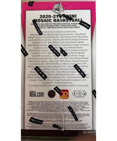 Panini 2020-21 Mosaic Basketball Blaster Box - Sealed, 4 Cards per Pack, 8 Packs - 2020/21 Edition - Buy Online on SooperMarket.com