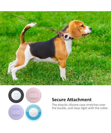 2022 Airtag Cat Necklace Holder - Small Air Day Cat Neckband for Apple Airtag GPS Tracker | Black Pink Purple & Lumiblau Options - Buy Online on SooperMarket.com