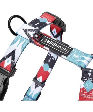 Havnberg Dog Harness - Stylish & Adjustable Breastware for Small Medium & Large Dogs | Available in Black Red Turquoise and Navajo Design | Sizes S M L - Buy Online on SooperMarket.com
