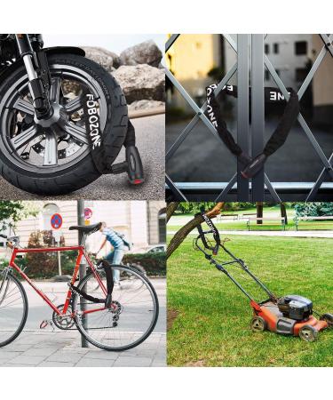 FOBOZONE Solid Manganese Steel Motorcycle/Scooter/Bike Chain Lock - High Security - Buy Online on SooperMarket.com