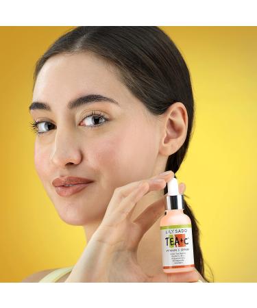 Lily Sado Tea+C Green Tea + Vitamin C Super Serum - Organic Vegan Anti-Wrinkle Moisturizer for Luscious Radiant Skin - Women & Men - Buy Online on SooperMarket.com