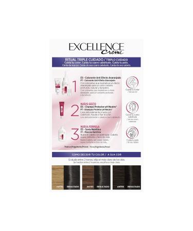 L'Or al Paris Excellence Brunette 200 - True Darkest Brown Hair Color | International Shipping Available - Buy Online on SooperMarket.com