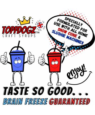 ToppDogz 1L Blue Bubblegum Slush Snow Cone Syrup - Premium Slushie Flavor - Buy Online on SooperMarket.com