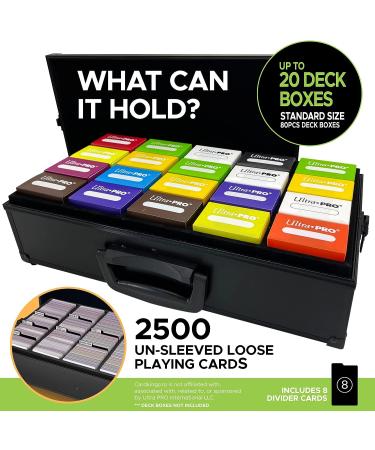 Game Card Storage Case (BBB/STORM Edition) | Case Is Compatible with Magic The Gathering  MTG  All Standard Card Games (Game Not Included) | Includes 8 Dividers | Fits up to 2500 Loose Unsleeved Cards Storm King - Buy Online on SooperMarket.com