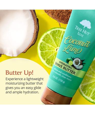 Tree Hut Bare Coconut Lime Hydrating Shave Butter - 5 oz - Soft and Smooth Skin Essentials - Buy Online on SooperMarket.com