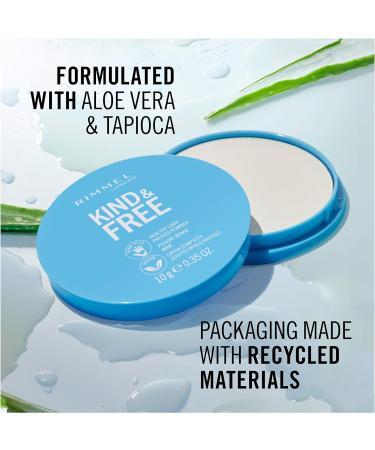 Rimmel Kind + Free Natural Finish Pressed Powder Light 020 | Vegan Formula | Oil-Free Formula - Buy Online on SooperMarket.com