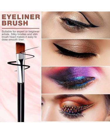 Gerrii 100 Pieces Disposable Angled Eyebrow Brushes Eye Liner Brush Disposable Angle Brushes Tinting Brushes for Women Girls Salon Beauty Cosmetic Make up Tool Disposable Esthetician Supplies (Silver) - Buy Online on SooperMarket.com
