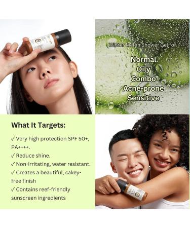 Cocoon Winter Melon Sunscreen - 1.69 fl oz | SPF 50+ Protection - Buy Online on SooperMarket.com