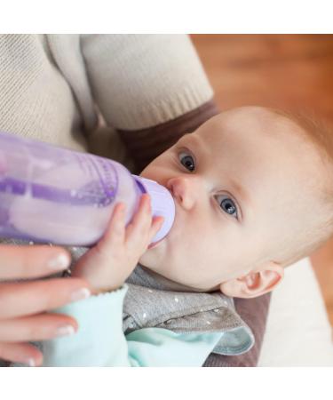 Dr. Brown's Natural Flow Anti-Colic Options+ Narrow Baby Bottles 8 oz/250 mL - Level 1 Slow Flow Nipple - 3 Pack (Purple) - 0m - Buy Online on SooperMarket.com