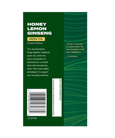 Celestial Seasonings Green Tea Honey Lemon Ginseng 20 Tea Bags - Caffeinated (Pack of 6) - Buy Online on SooperMarket.com