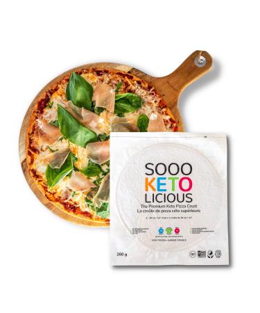 Premium Fresh Keto Pizza Crust, Low Carb and No Soy, No Additives, Preservatives or Artificial Flavors, 12" - 2 Pack 12 Inch (Pack of 2)
