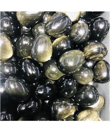 Crystal Natural Gold Obsidian Stones Eyes Play with Ornaments 4-5cm 1pc - Buy Online on SooperMarket.com